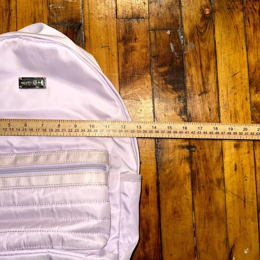 Madden Girl Lilac‎ Nylon Backpack and Crossbody Set 2 Piece Tech School Travel